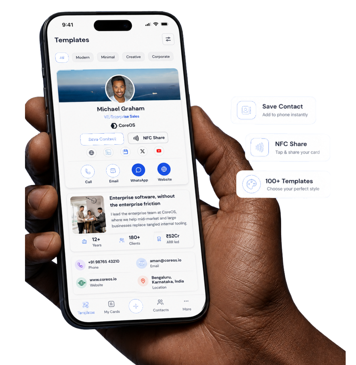 Digital Card on Mobile Phone